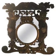 Large Mirror, Wood, XVIIIth, Italian