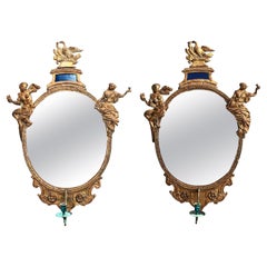 Pair of Burchard Precht Baroque Mirrors Sconceres