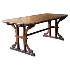 19th Century Gothic Revival Refectory Table