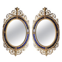 Pair of George III Style Mirrors in the Manner of Robert Adam