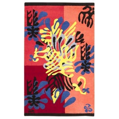Vintage American Henri Matisse Mimosa Rug. Size: 3 ft x 4 ft 10 in