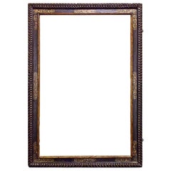 Dramatically Large Carved, Gilded and Polychrome Spanish Baroque Frame