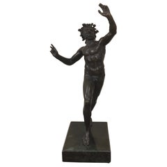 Dancing Faun from Pompeii in Bronze, Naples, 19th
