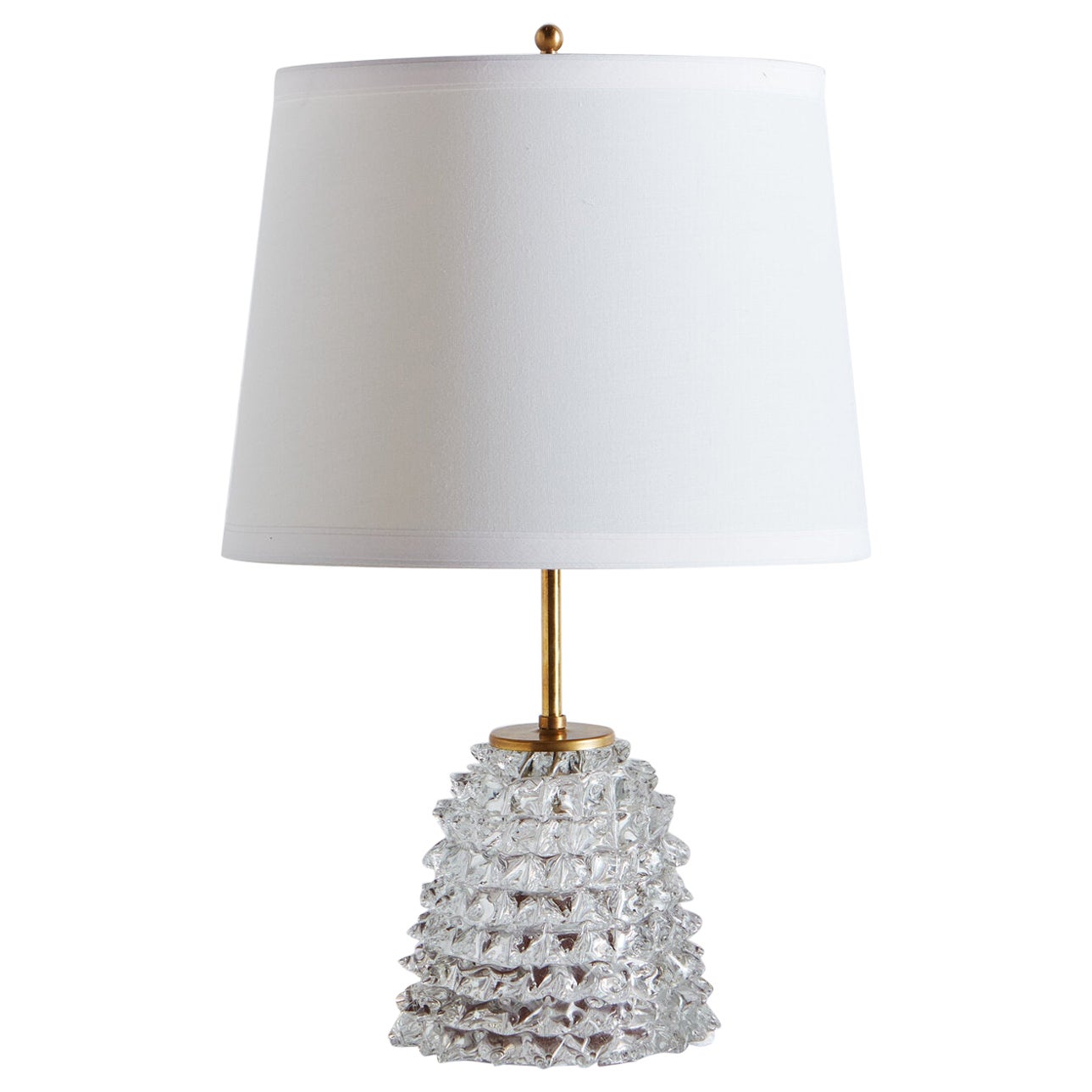 Murano Glass Rostrate Table Lamp Attributed to Barovier & Toso