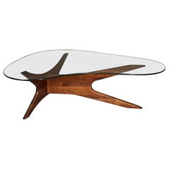 Unusual Biomorphic Coffee Table by Adrian Pearsall