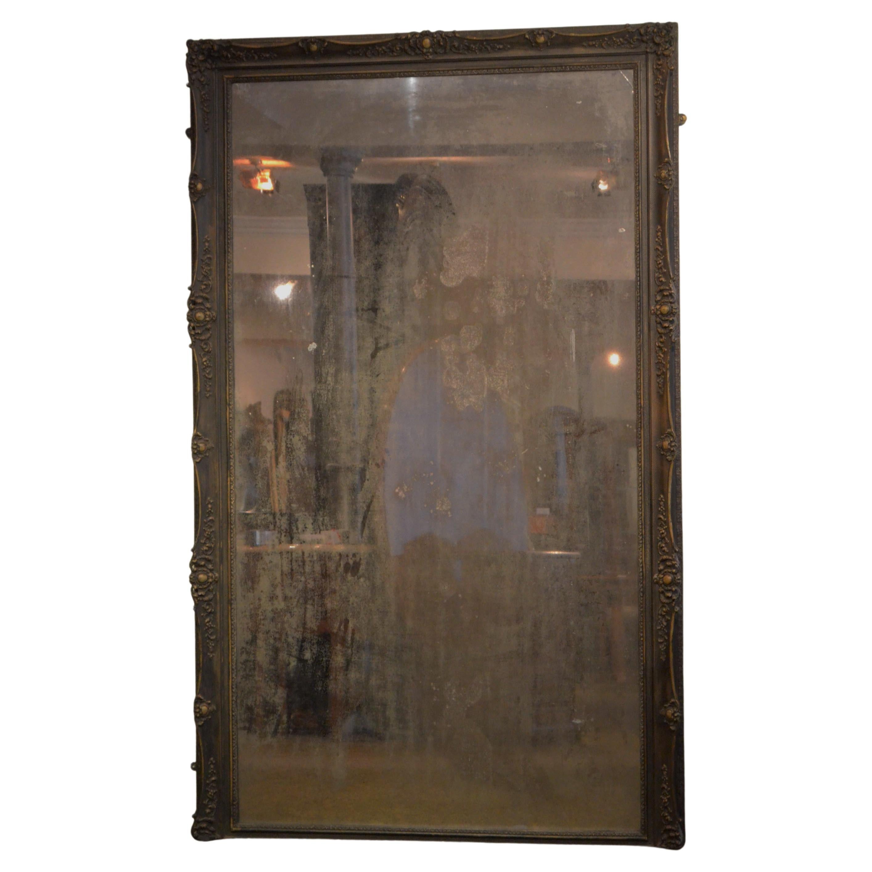 Large Late 19th Century Full Length Mirror For Sale