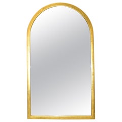 Mid-Century Modern Arched Giltwood Wall Mirror Late 1950