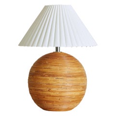 Round Split Reed Table Lamp
