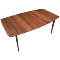 Kent Coffey ‘Perspecta’ Expandable Dining Table in Walnut, with Leaf