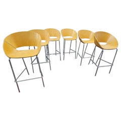 Wolfgang C R Mezger for Davis Furniture Scandinavian Modern Barstools, C. 1970s