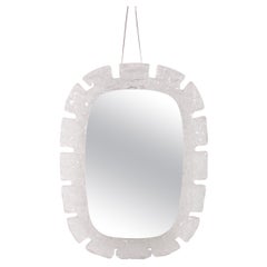 Large Oval Wall Mirror Van Hillebrand, Germany, 1960s