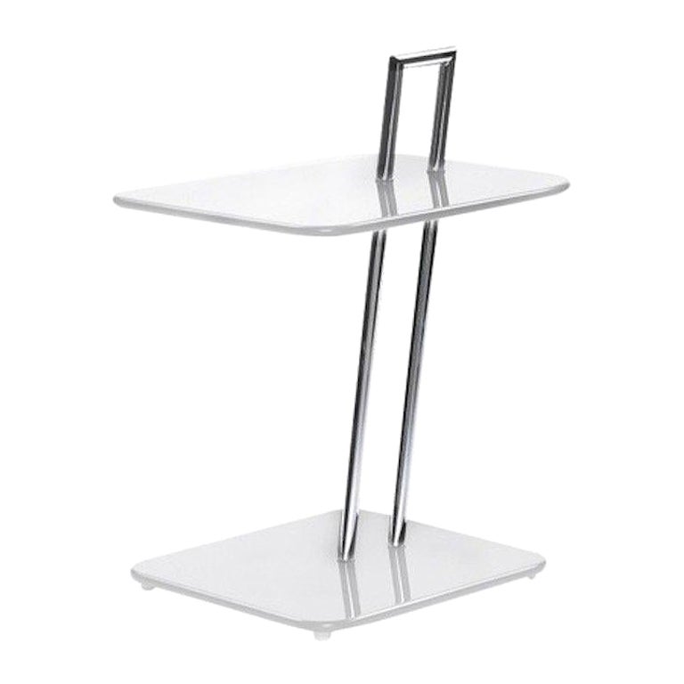 Table d'appoint rectangulaire ClassiCon blanche en blanc par Eileen Gray, en stock