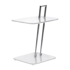 ClassiCon Occasional Rectangular Side Table in White by Eileen Gray in STOCK