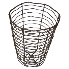Vintage Industrial Wire Basket