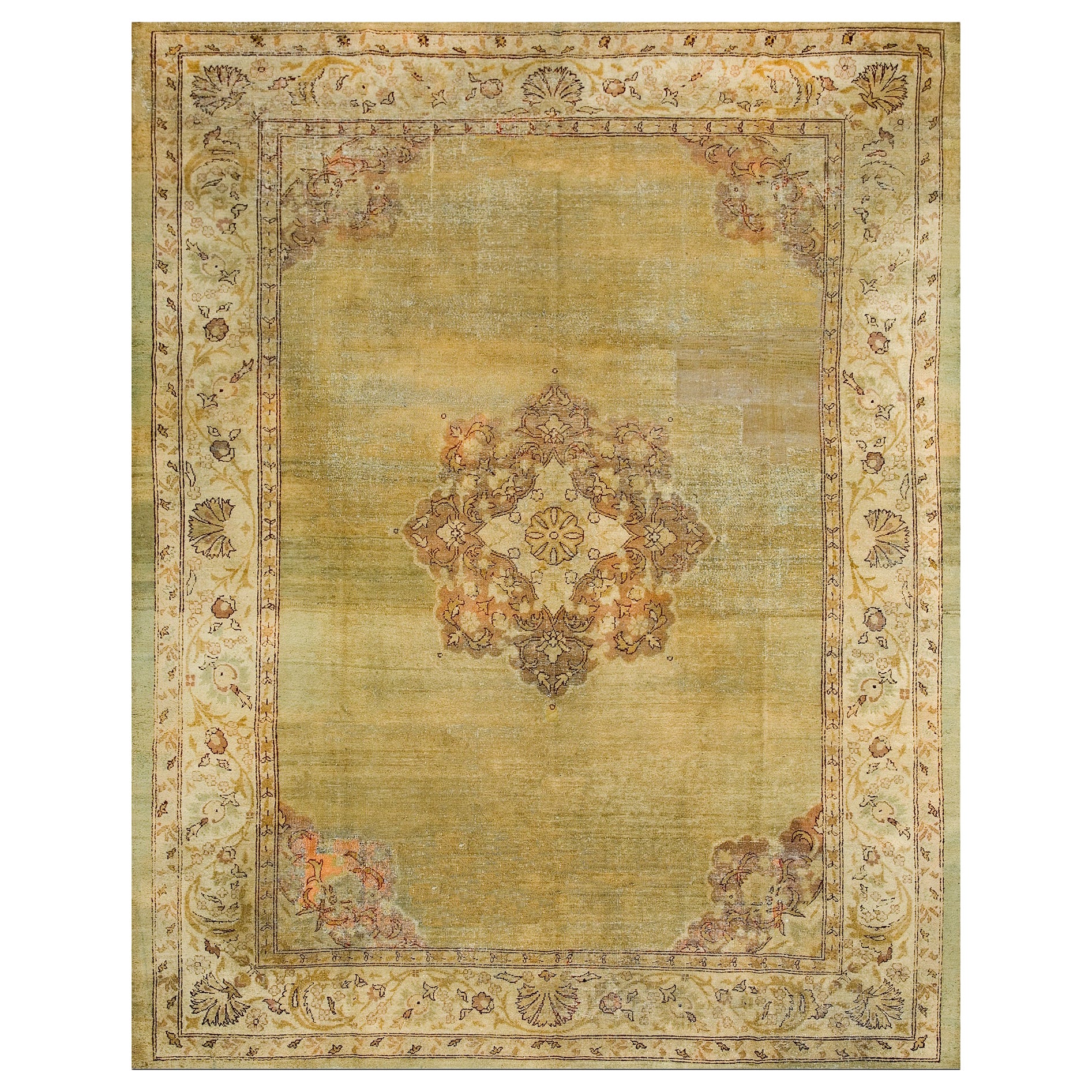 Early 20th Century N. Indian Amritsar Carpet ( 9'2" x 11'8" - 280 x 355 )
