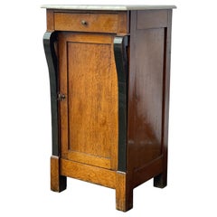 Early 20th Century French Restoration Period Walnut Bedside Cabinet