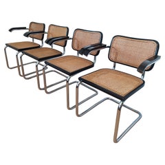 Set of 4 B64 Marcel Breuer Armchairs for Gavina, Made in Italy, 1960s