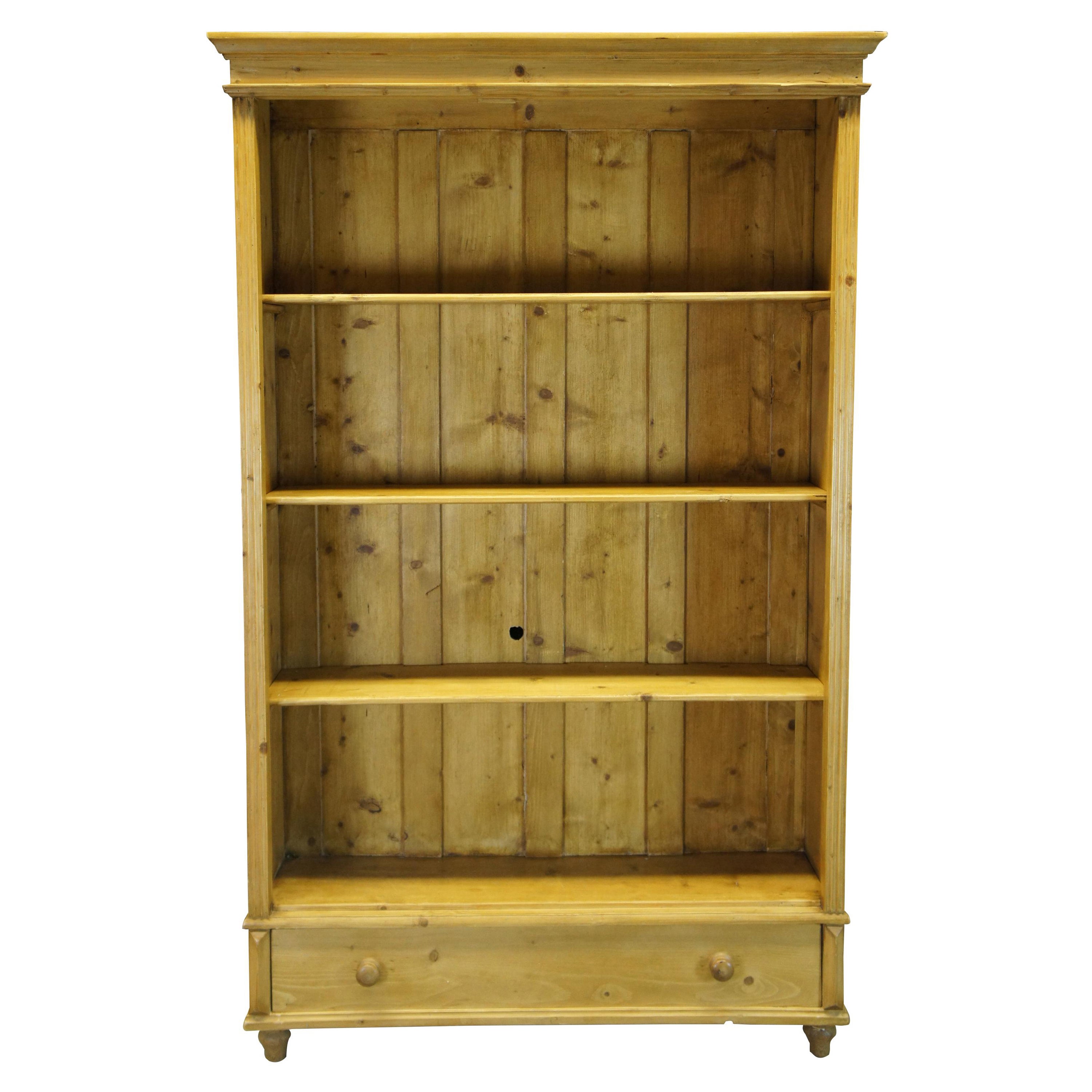 1930s Knotty Pine Bookcase For Sale at 1stDibs