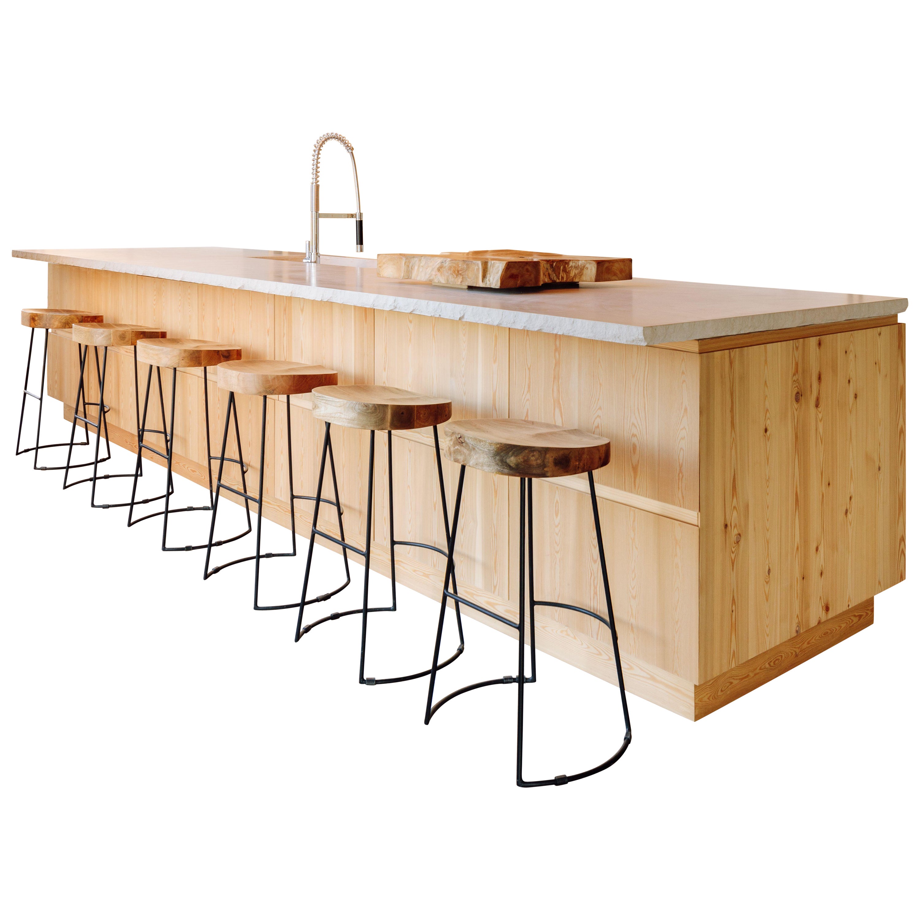 Living Island, a Fully Customisable FreeStanding Kitchen Island For