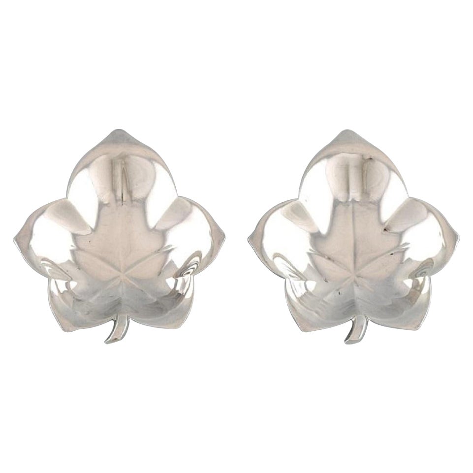 Tiffany & Company, New York, Two Leaf-Shaped Bowls in Sterling Silver