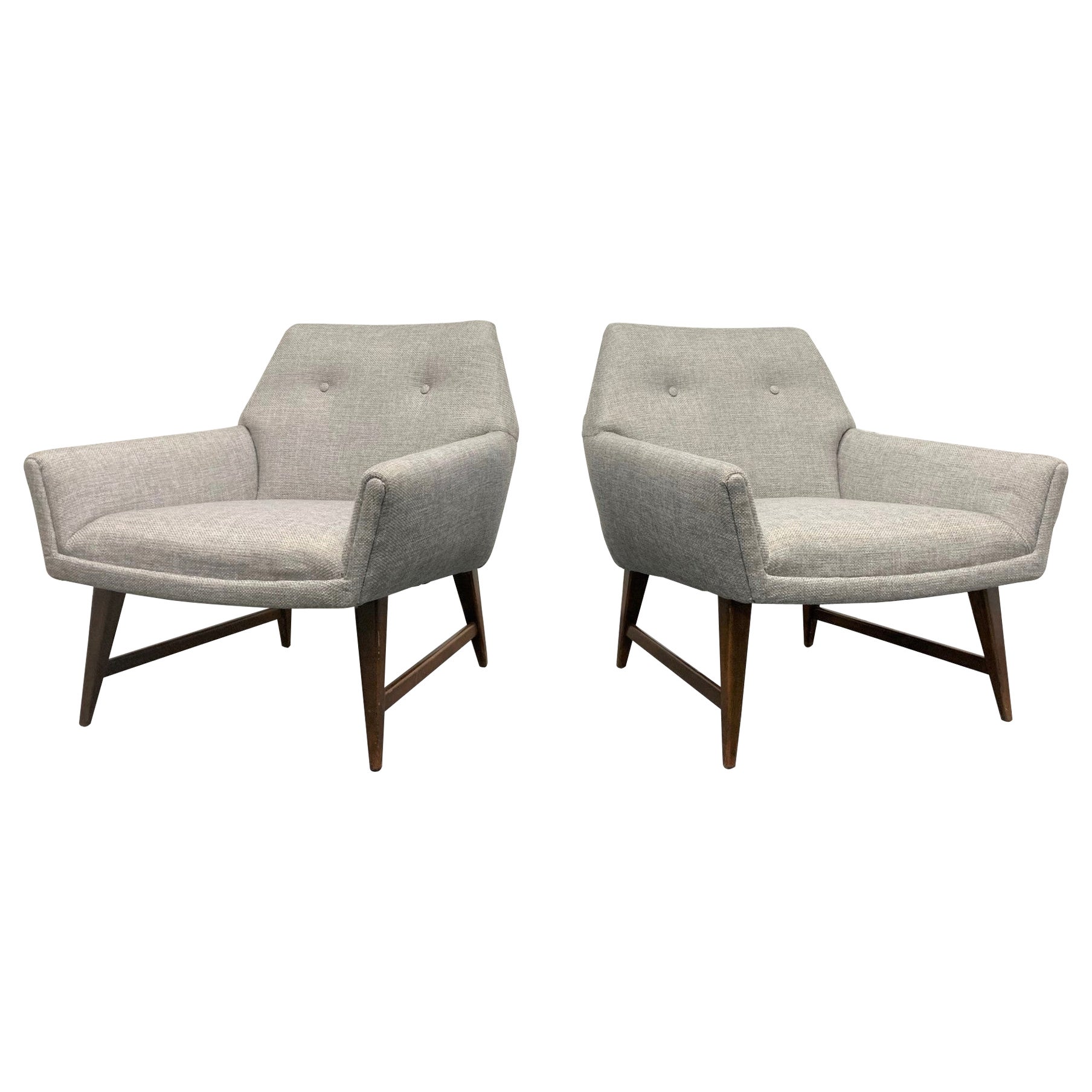 Pair of Lounge Chairs Style of Raphael For Sale