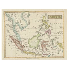 Original Antique Map of the East India Islands 'Indonesia', ca.1820