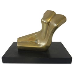 1980 Italy Post Modern Abstract Bronze Sculpture the Bather