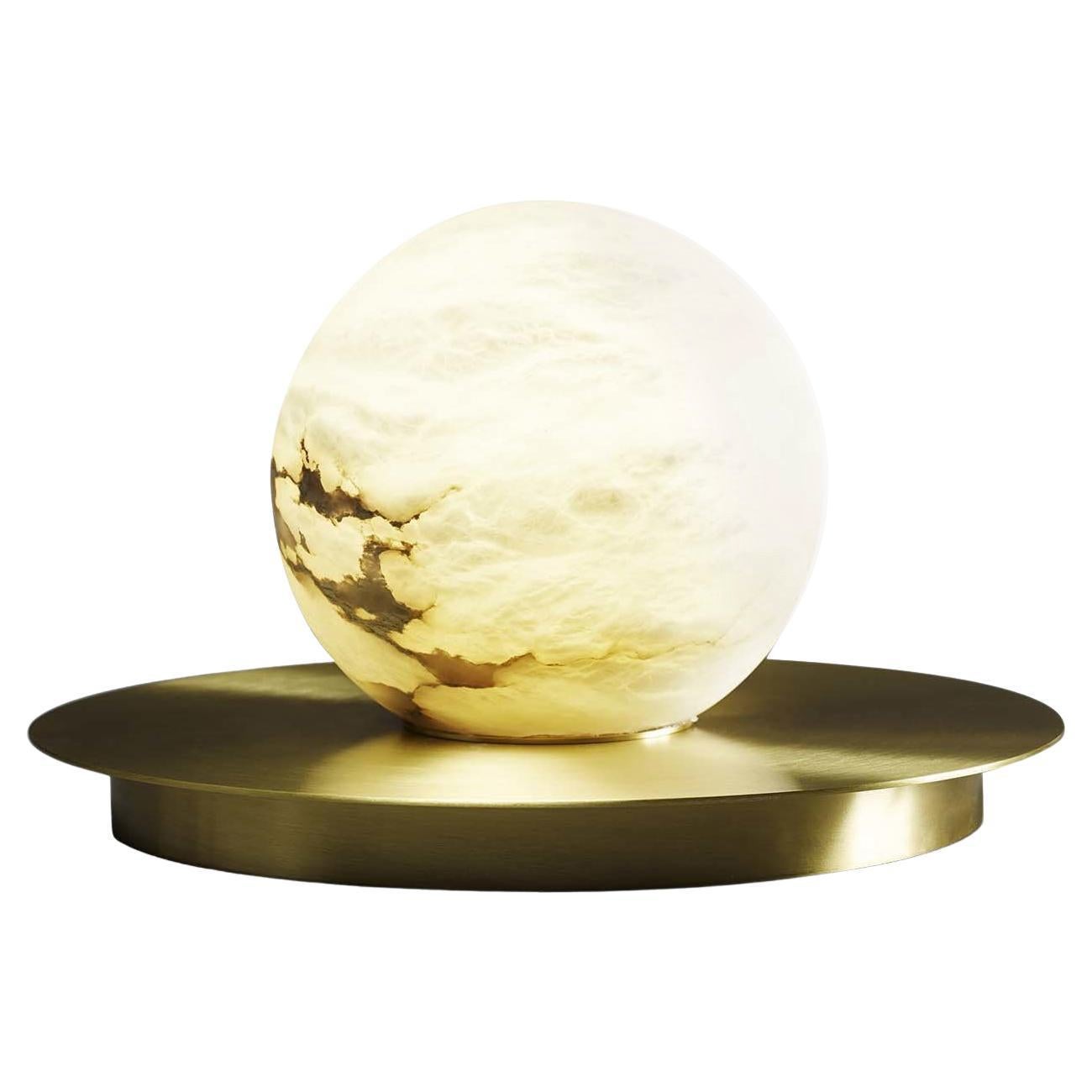 Alabaster Moons Table Lamp For Sale