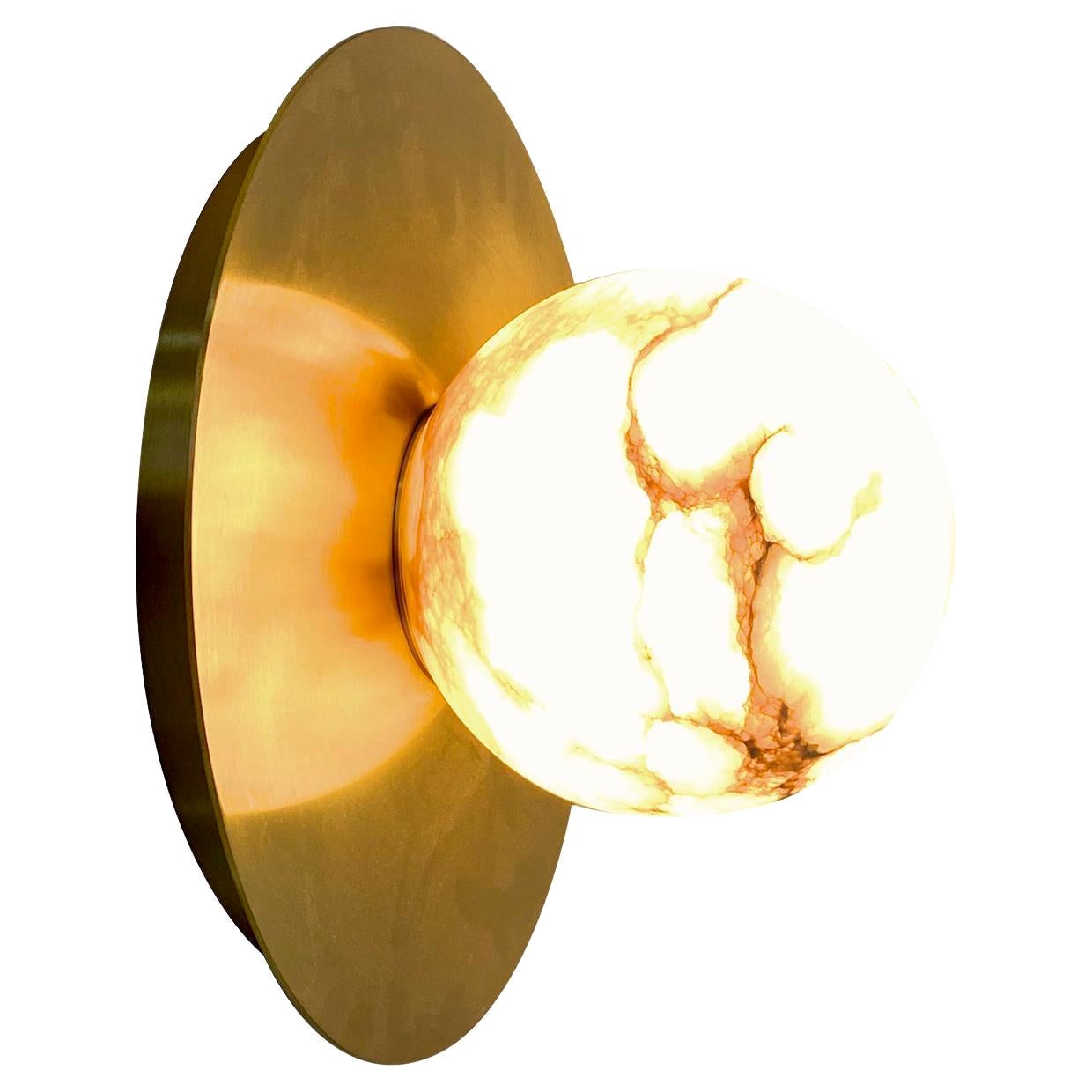 Alabaster Moons Wall Sconce For Sale
