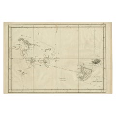 Carte ancienne gravée des îles amicales ou de Tonga, vers 1785