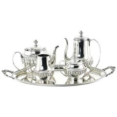 Wolkenstein & Glückselig Silver Plated Tea Set after Emanuel Josef Margold 7