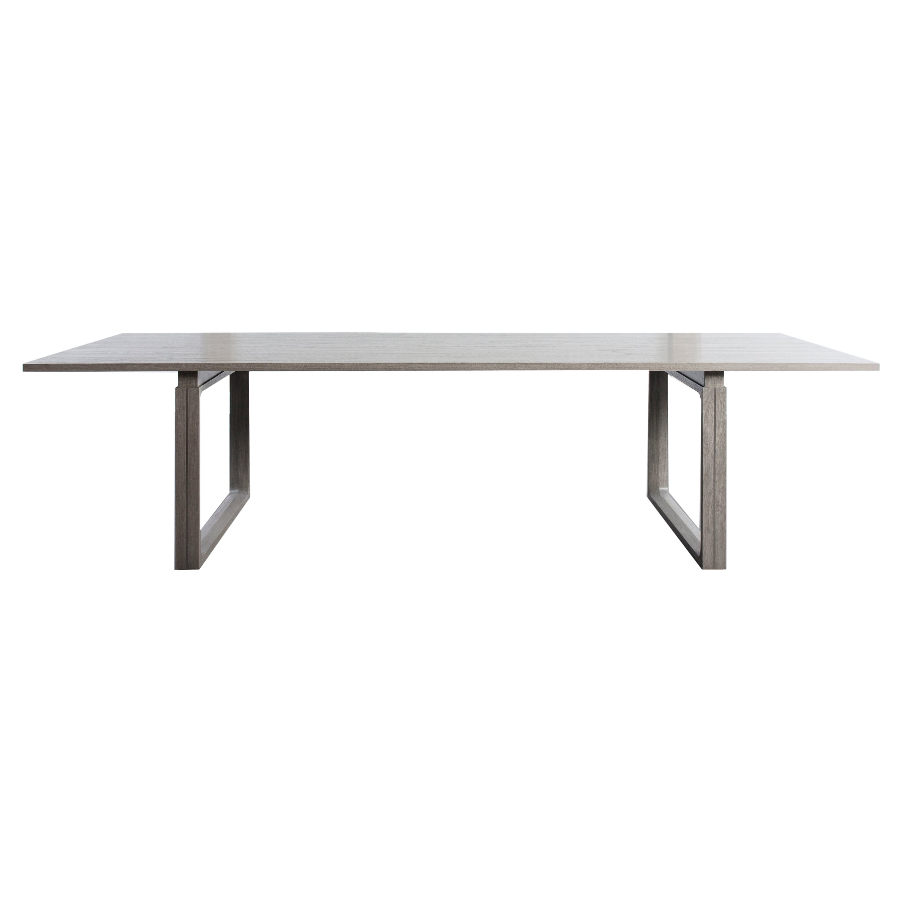 Modern Circassian Walnut Dining Table For Sale at 1stDibs
