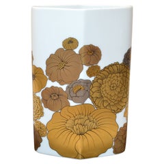 Original Rosenthal Porcelain & Gold Vase Studio-Linie Germany by Wolfgang Bauer