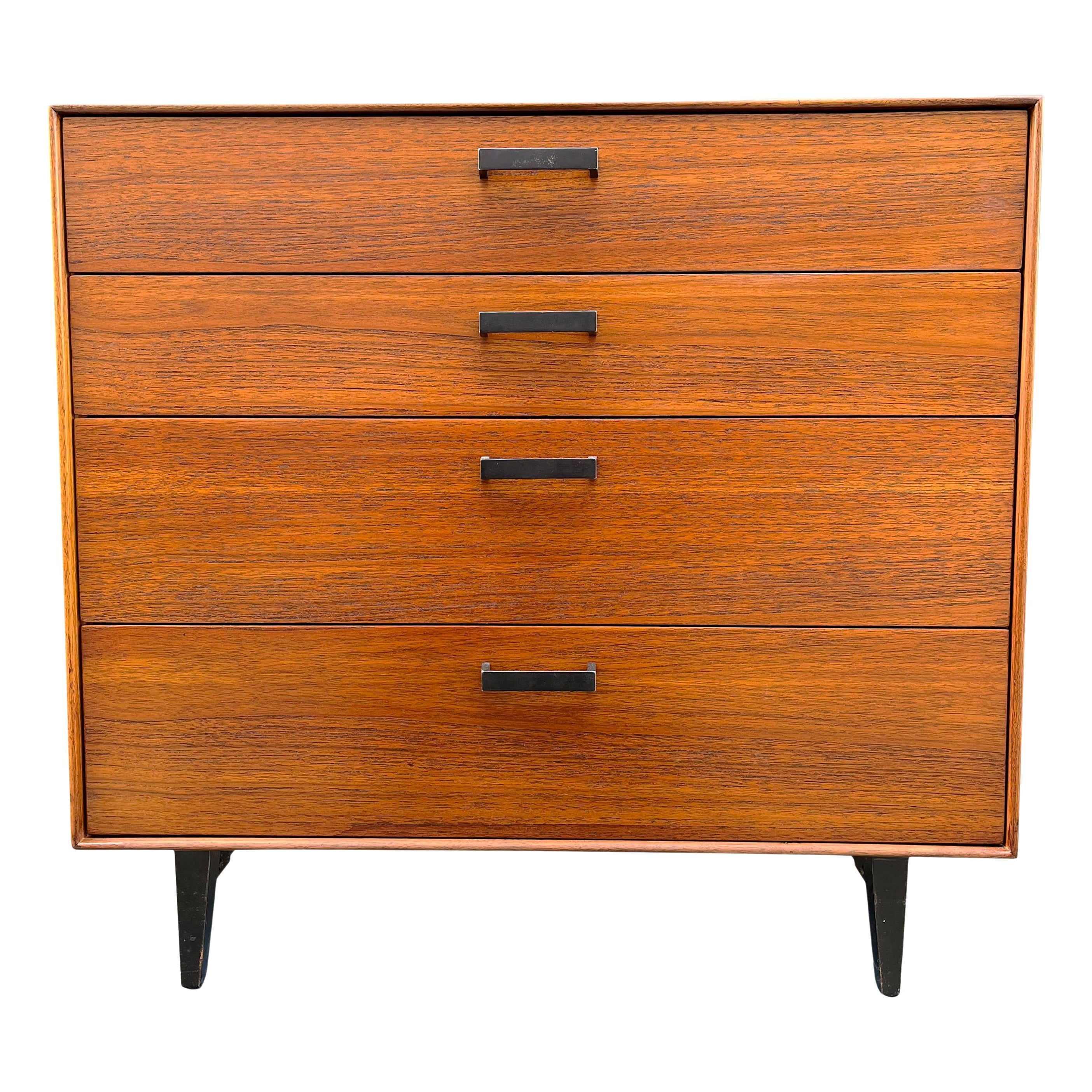 Mid-Century Thin Edge Chest of Drawers in Teak by George Nelson