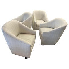 A. Rudin Faux Lizard Leather Chairs