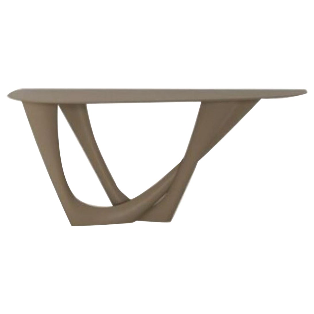 Olive Green G-Console Duo Steel Base and Top by Zieta For Sale