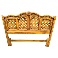 Retro Thomasville French Provincial Solid Wood Queen or Double Headboard