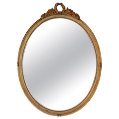 French Oval Mirror / Aged Gold Wreath