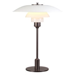 Lampe de table Poul Henningsen PH 3½-2½ pour Louis Poulsen en blanc