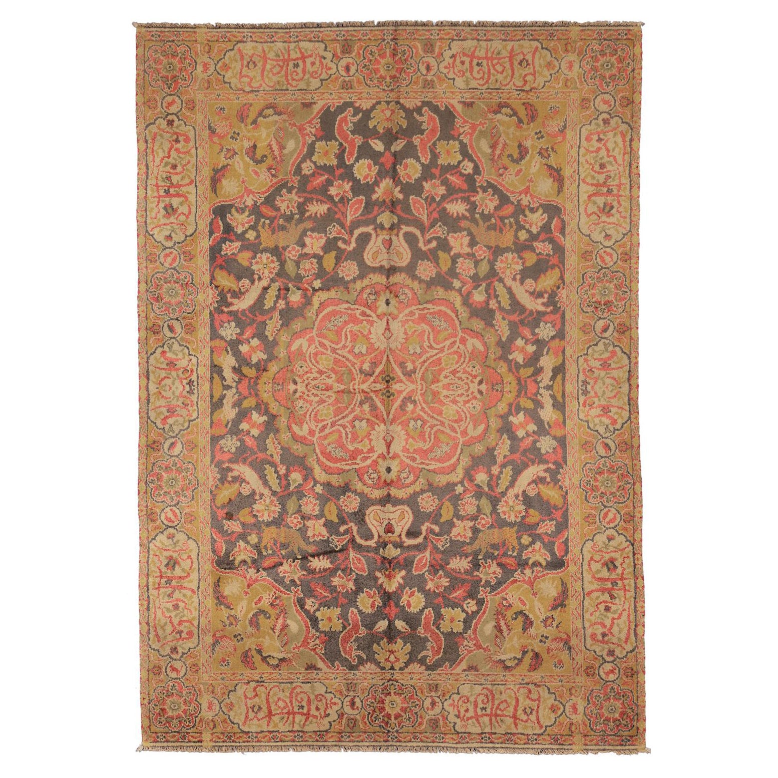 Vintage Rug Silk European