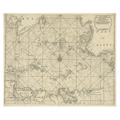 Seltener antiker englischer Seekartenständer von Bali, Lombok, Floris, Borneo, Celebes usw., 1711