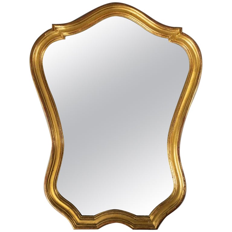 French Louis XV Style Giltwood Mirror