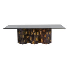 Paul Evans Sculpted Metal Dining Table