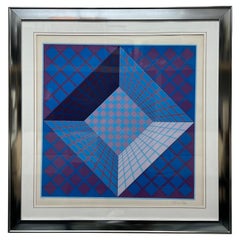 Victor Vasarely Limited Edition Op Art Lithograph, Signed and Numbered