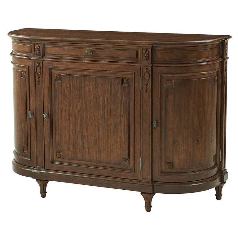 French Provincial Walnut Buffet For Sale at 1stDibs