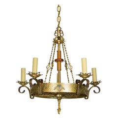 Early 20th Century Five Light Gothic Revival Chandelier