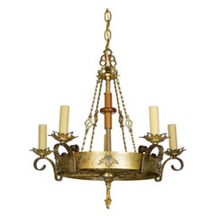 Five Light Gothic Revival Chandelier