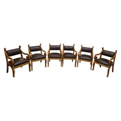 Set of Six Biedermeier Style Dinning Chairs