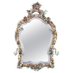 Meissen Porcelain Mirror