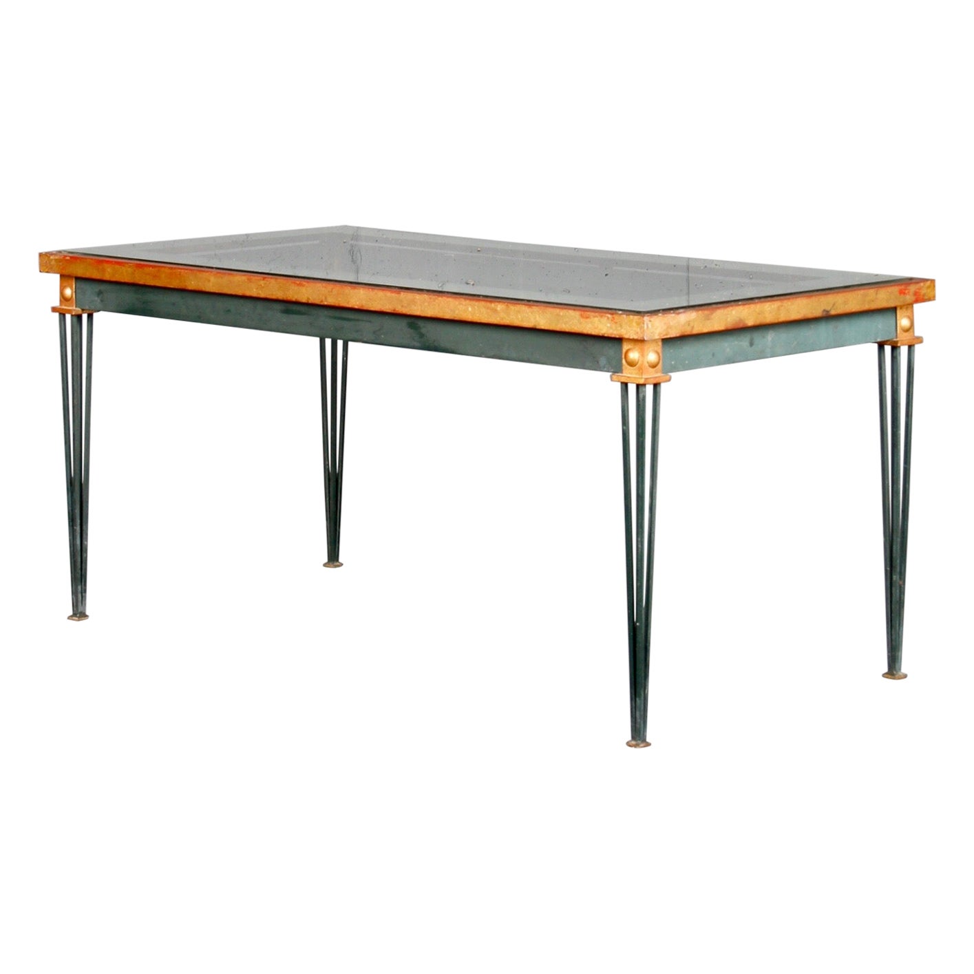 Wrought Iron Bicolor Coffee Table